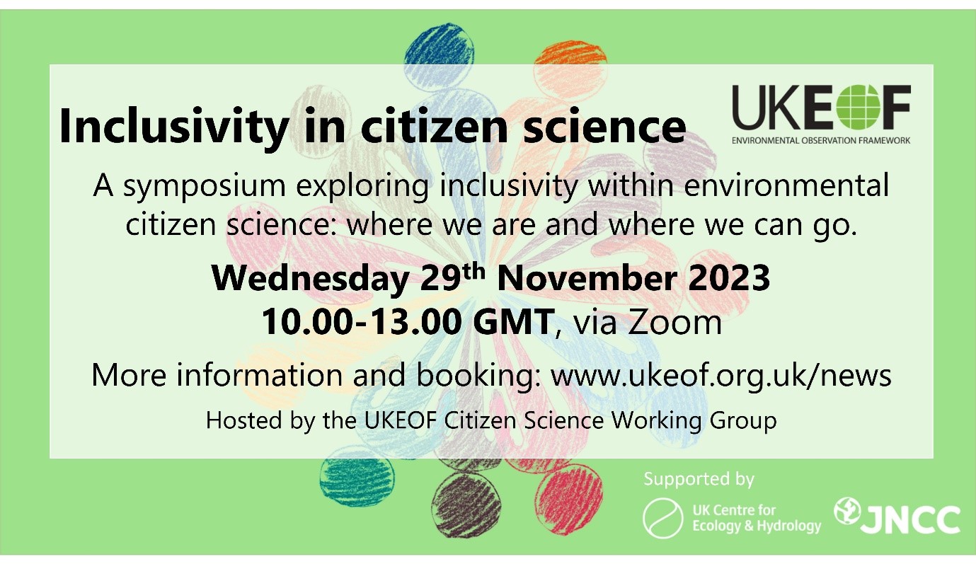 UKEOF Inclusivity in citizen science symposium details